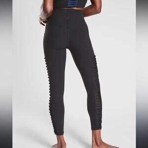 Athleta Salutation Twist 7/8 Tight Powervita Black Size XXS